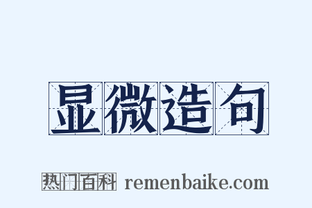 显微造句是什么意思的图片